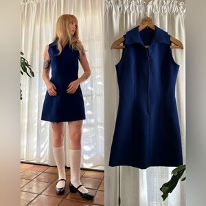Vintage 60s gogo girl mini dress
